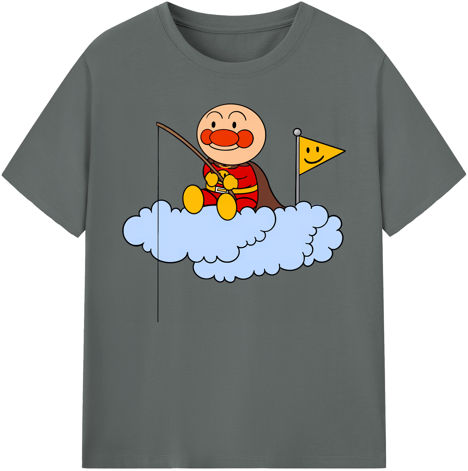 （画像用） アンパンマン Anpanman 綿100％ メンズ半袖Tシャツ｜肌触りやわらか＆通気性